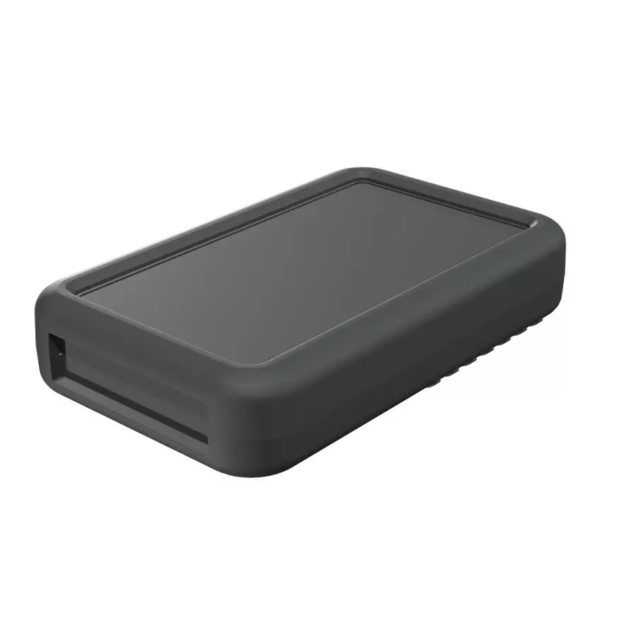 TAKACHI LCS Series Plastic Handheld Enclosure with Silicone Cover 120x74x24 mm Dark Gray / Dark Gray, LCS115-F3-DD