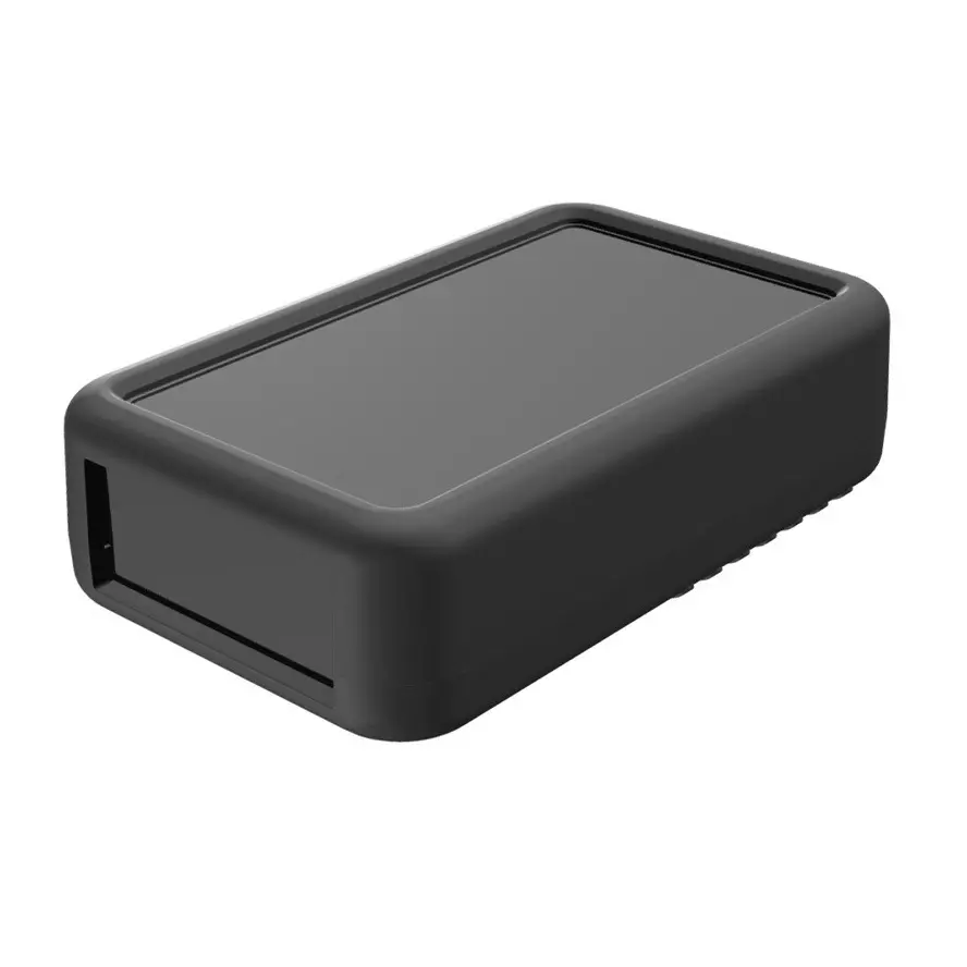 TAKACHI LCS Series Plastic Handheld Enclosure with Silicone Cover 120x74x32.5 mm Dark Gray / Dark Gray, LCS115H-F3-DD