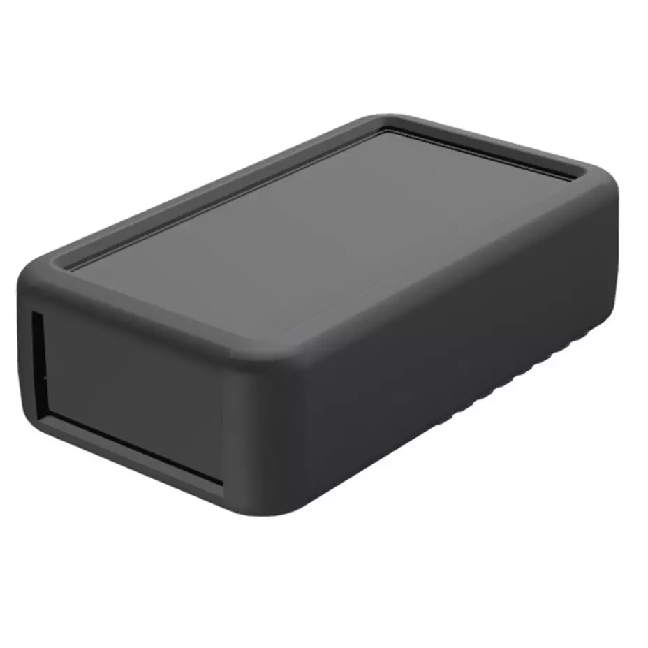 TAKACHI LCS Series Plastic Handheld Enclosure with Silicone Cover 141x81x40 mm Dark Gray / Dark Gray, LCS135H-M3-DD