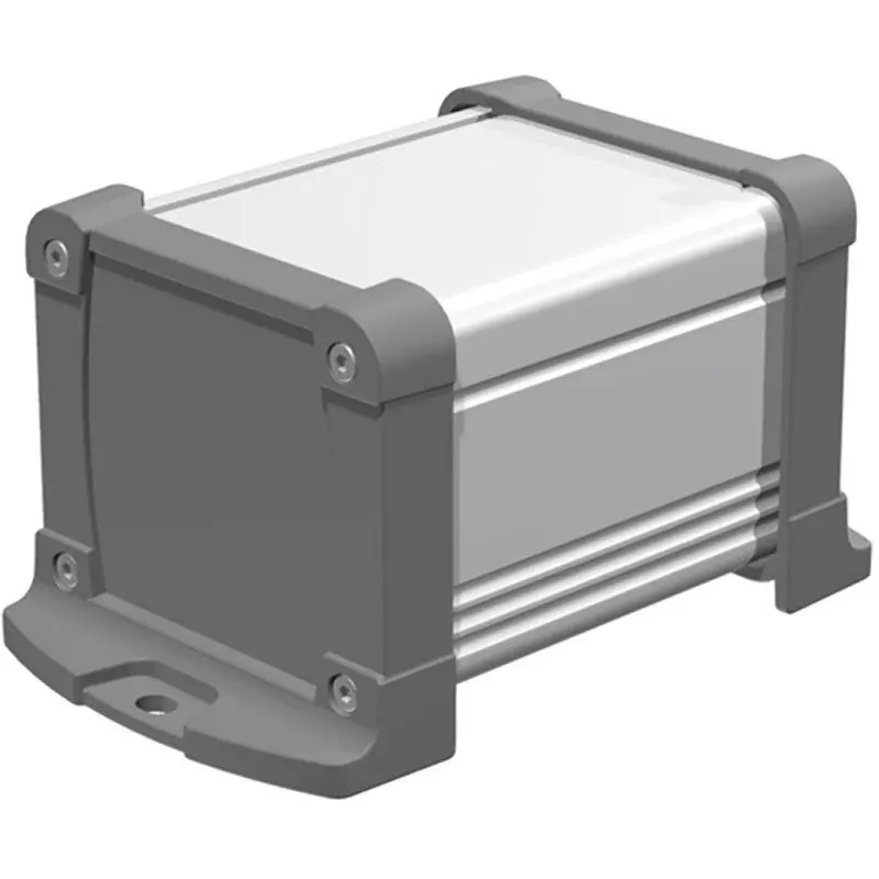 TAKACHI EXWF Series Waterproof Aluminum Case with Flange Foot 66x59x84 mm Silver Gray, EXWF7-6-9SG