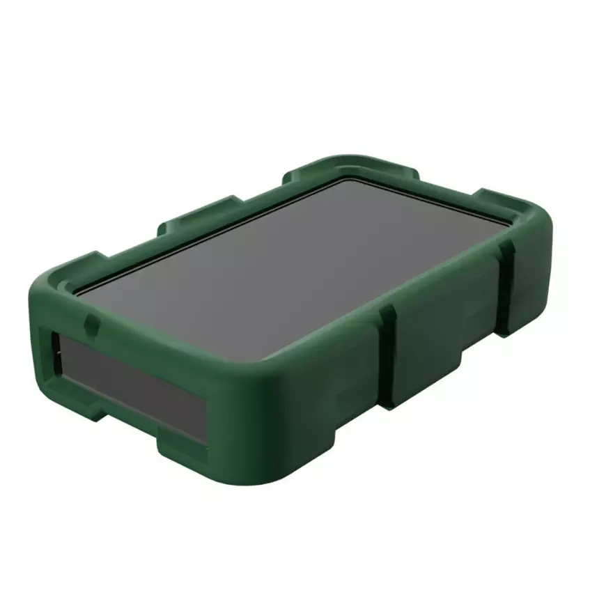 TAKACHI LCT Series Plastic Case with Shock-Resistant Silicone Cover 28x121.9x76 mm, LCT115-F3-DG