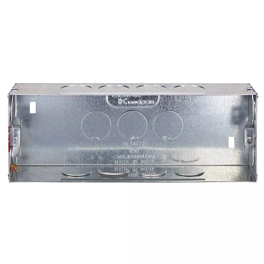 L&T [ Lauritz Knudsen ] Engem GI Metal Box 6 Modular 204 x 75 x 53 mm Size, CB93106WM00