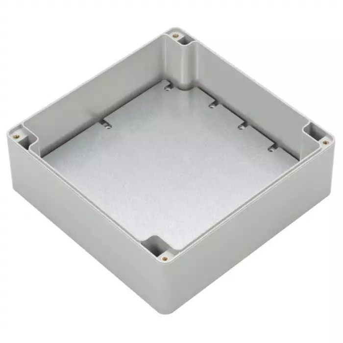 RS PRO Grey ABS Enclosure, IP65, IK07, Grey Lid, 149.85 x 149.85 x 60 mm Model No 1862284