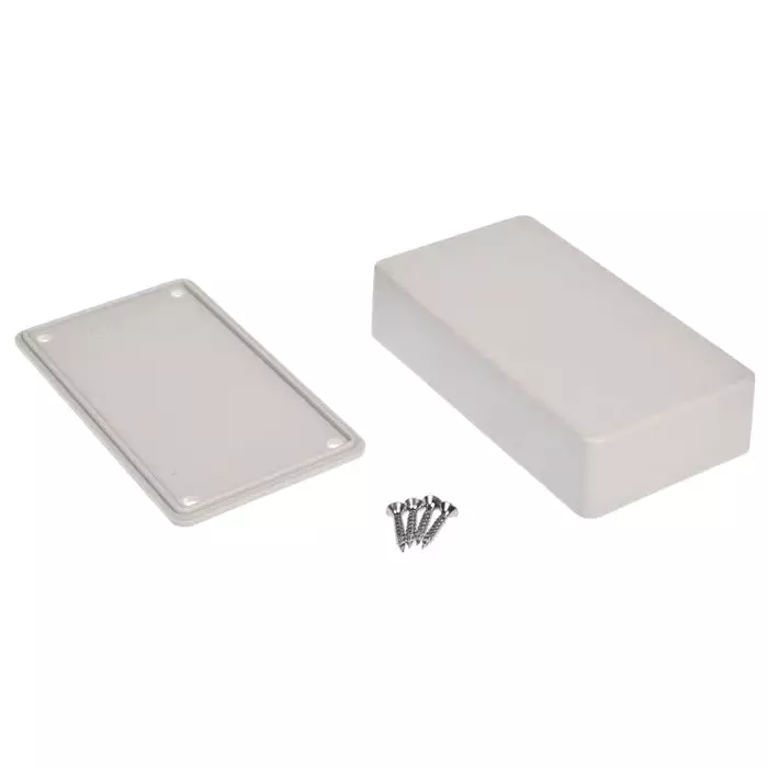 rs-pro-light-grey-polycarbonate-enclosure-ip54-109-x-595-x-28mm-model-no-2006702