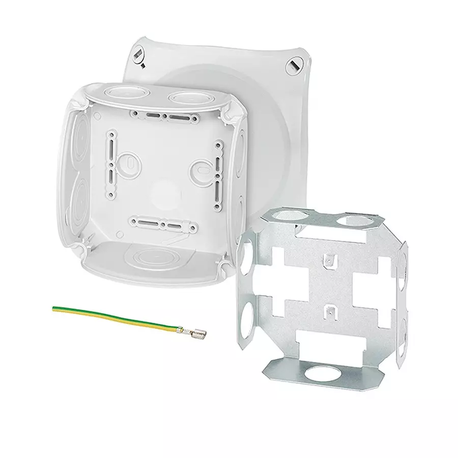 Hensel Cable Junction Box 130x130 x77 mm Cable Size 1.5 - 4 sq.mm Grey, DK0600U