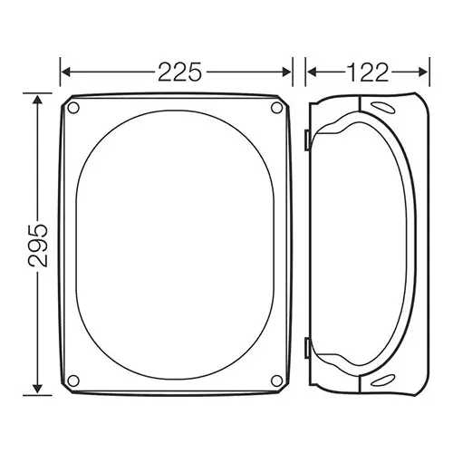 Hensel Cable Junction Box 225x295x122 mm Cable Size 16 - 35 sq.mm Black, KF3500C