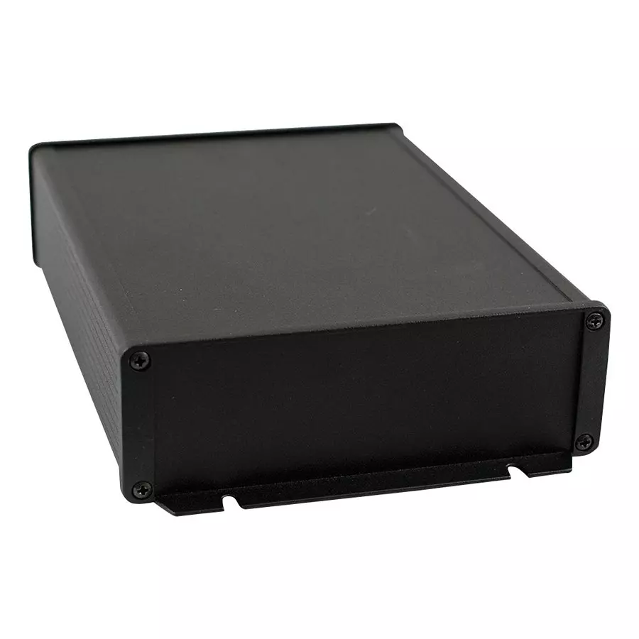 HAMMOND Metal Enclosures ENCLOSURE, WALL MOUNT, ALUM, BLACK, 1457T2202BK