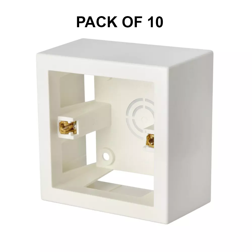 K9 Pro Safe Acura Surface Box 1 Modular White, 7001 (Pack of 10)