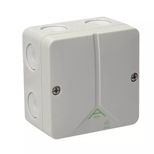 CAPE Electric Junction Box Thermoplastic with Terminal IP65 6 Sq.mm Size 110x110x67 mm, ABOX I 060