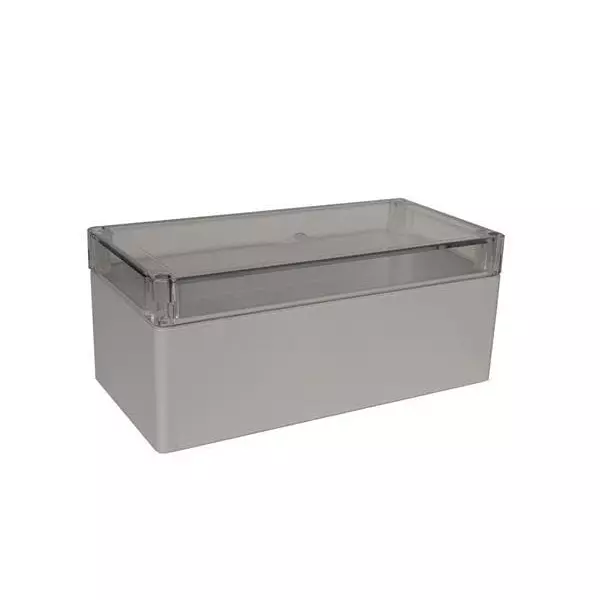 BUD INDUSTRIES Electrical Enclosure Polycarbonate (PC) Gray 240.03 mm (9.45 Inch) Length, PNR-2606-C