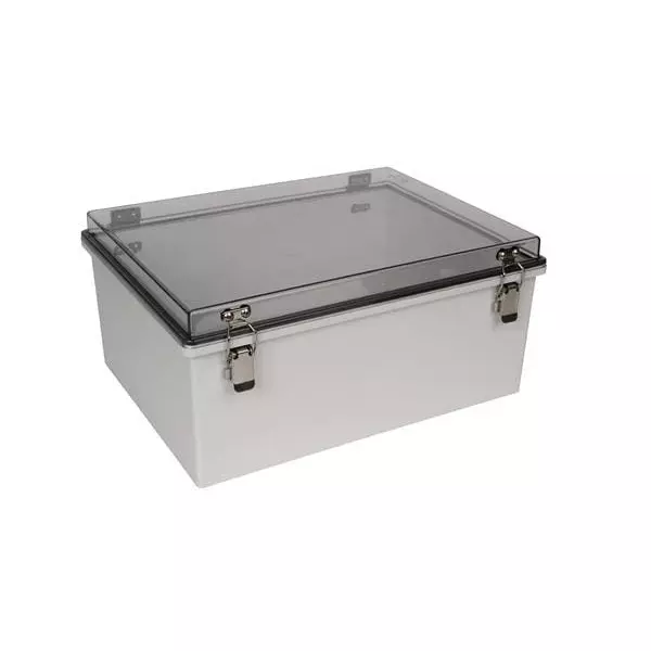 BUD INDUSTRIES Electrical Enclosure Polycarbonate (PC) Gray 450.09 mm (17.72 Inch) Length, PTH-22436-C
