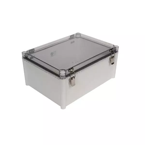 BUD INDUSTRIES Electrical Enclosure Polycarbonate (PC) Gray 379.98 mm (14.96 Inch) Length, PTH-22456-C