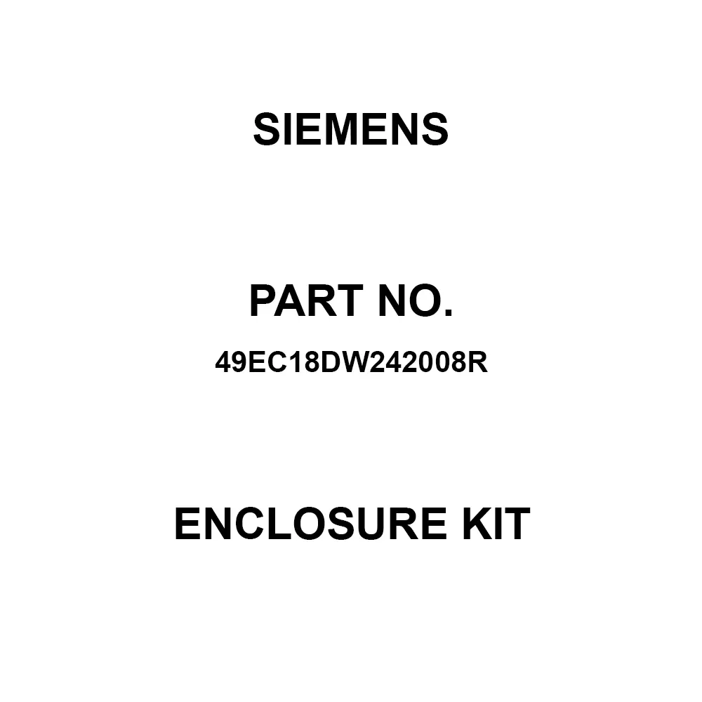 Siemens Enclosure Kit Stainless Steel 203.2 mm (8 Inch) Length, 49EC18DW242008R
