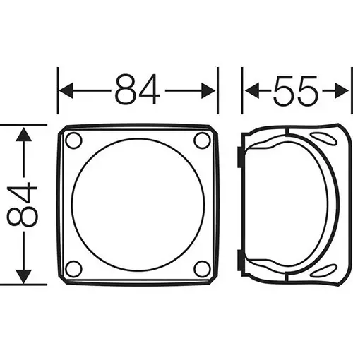 Hensel Cable Junction Box with Terminal 0.75 - 2.5 sq.mm Grey IP66 Protection 84x84x55 mm, DK0102W (Pack of 5 Pcs)