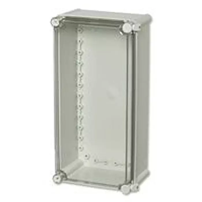 FIBOX Enclosure, Pc, Gry, Clr Lid, 380X190X130, PC 3819 13 T-2FSH ENCL.
