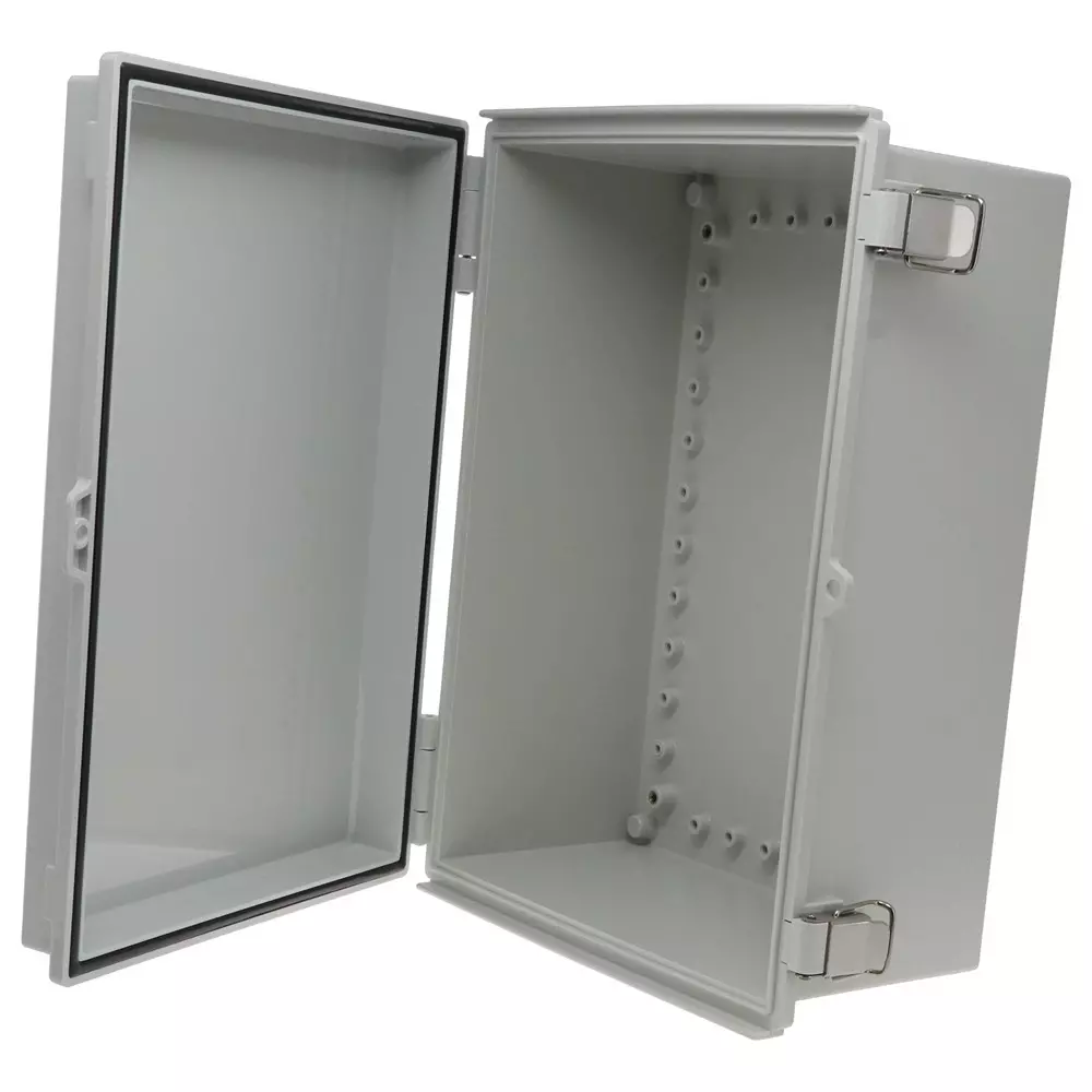 BUD INDUSTRIES Enclosure, Multipurpose, Pc/Gfr, Gray, PTQ-11053