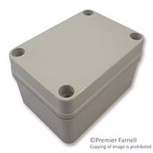 FIBOX BOX, POLYCARBONATE, IP67, GREY LID, PC B 65 G ENCLOSURE