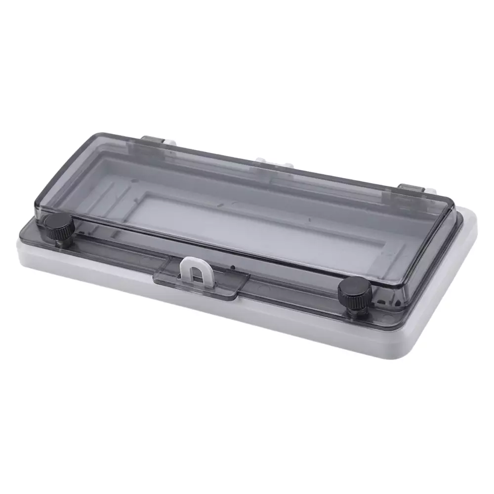 Elettro Junction Box Window 6 Way in Transparent Grey Plastic Body for Indoor and Outdoor Usage, ETJBW - 6