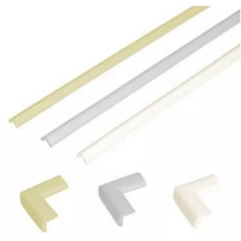 NITTO KOGYO Edge Guard NBR Body: Light gray, BP15-C226LG (Set of 2 Pcs)