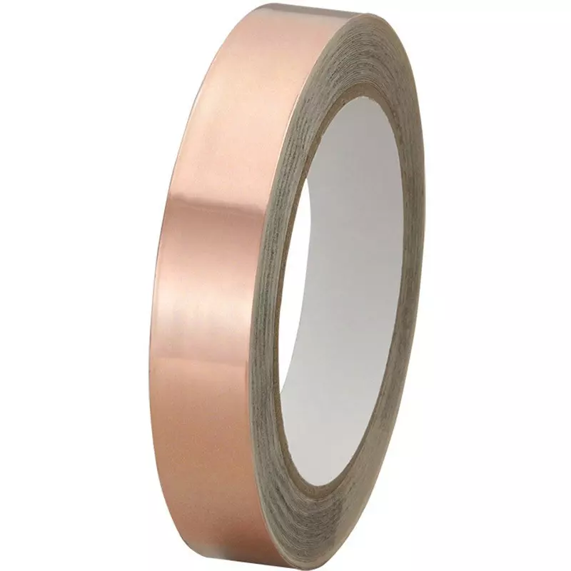 NITTO KOGYO Conductive Adhesive Tape Copper 20 mm Width 20 m Length, CCT-20-CES (1 Roll)