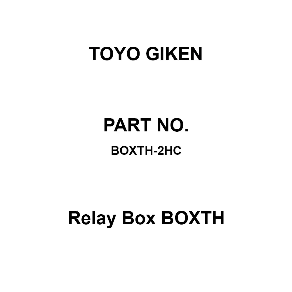 Toyo Giken Relay Box BOXTH PBT None Lid Height Medium Size Clear Smoke PAR Lid 134×149.6×111 mm, BOXTH-2HC