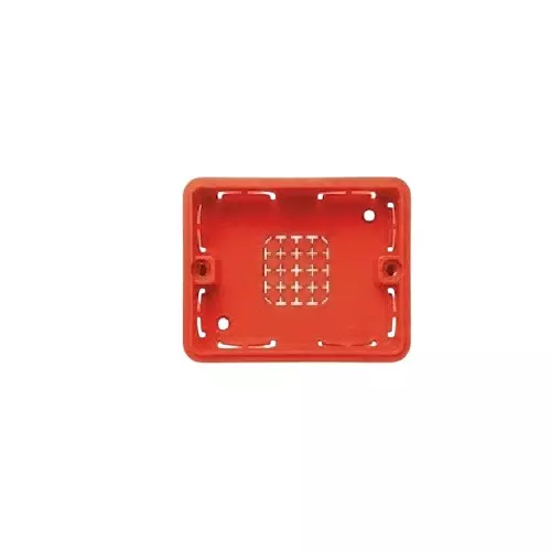 Goldmedal Curve Gang Box Flush Mounting 3 Module Red for Commecial and Industrial Use, 80302