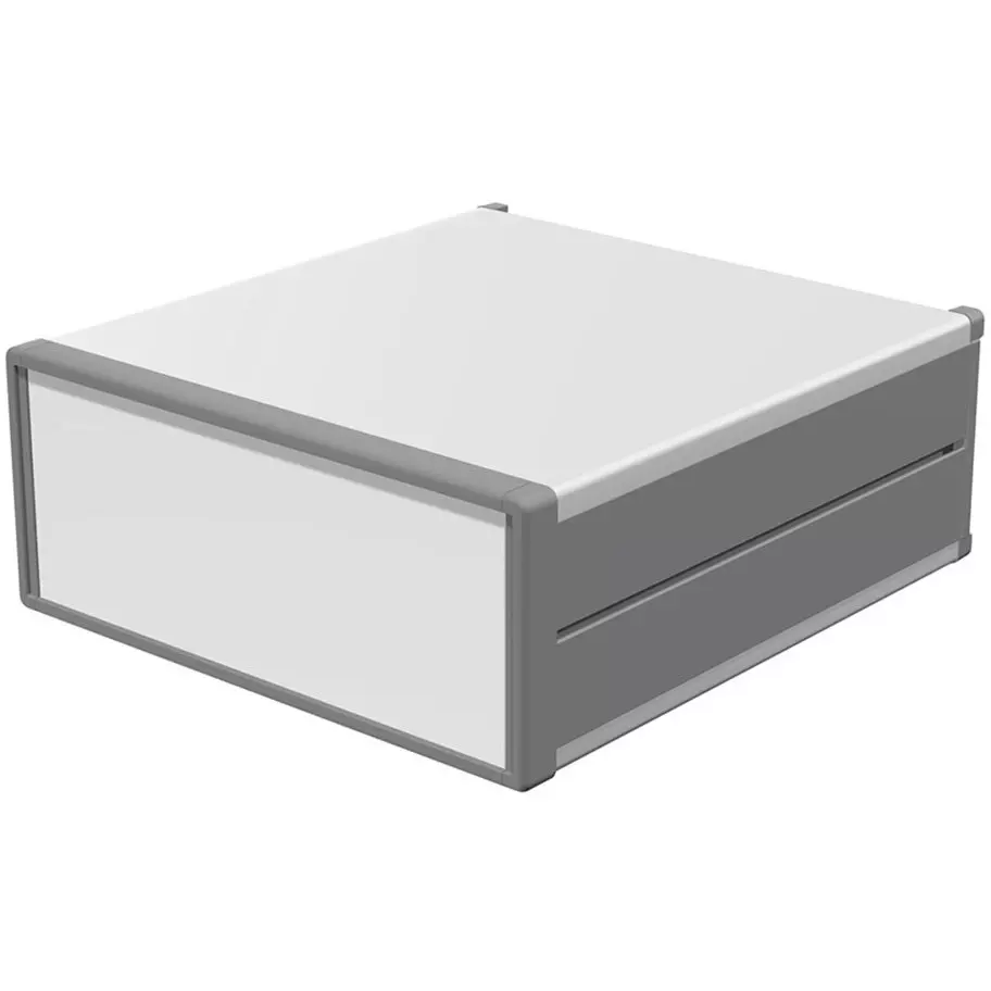 TAKACHI MO Series Aluminum Case 320x132.5x350 mm Dimension Silver/Light Gray/Gray, MO133-32-35GS