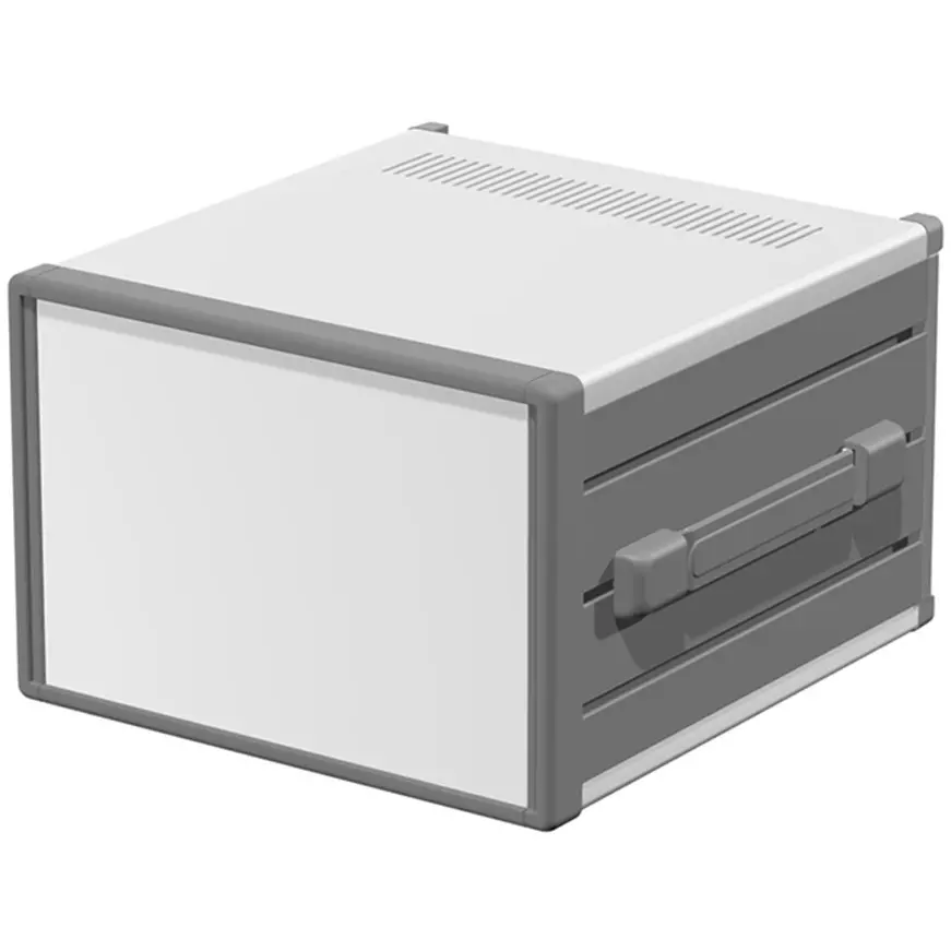 TAKACHI MSY Series Case with Band Handle 260x177x280 mm Dimension Silver/Light Gray/Gray, MSY177-26-28GS