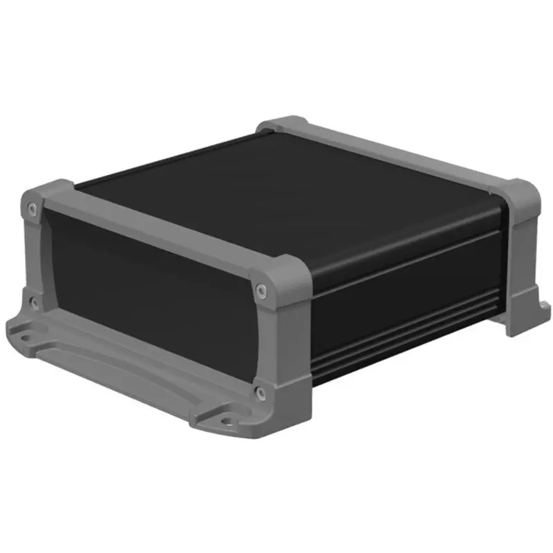 TAKACHI EXPF Series Aluminum Case with Flange Foot 148x62x150 mm Black Grey, EXPF15-6-15BG