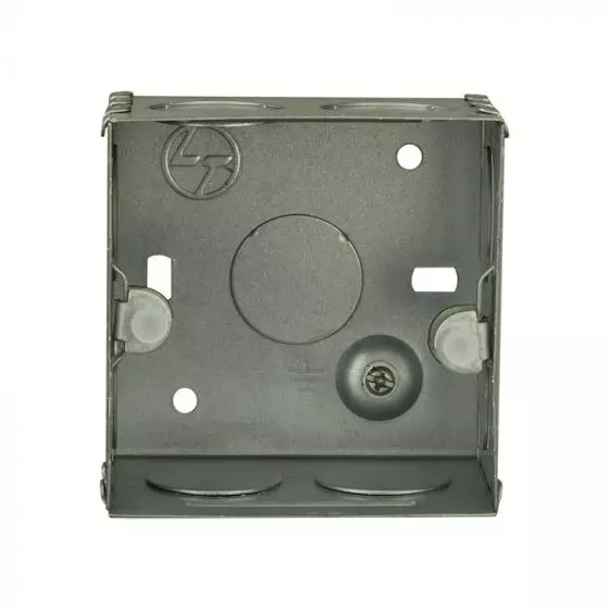 L&T [ Lauritz Knudsen ] Entice GI Metal Box 1 & 2 Module 77 x 76 x 53 mm CB91102WM00