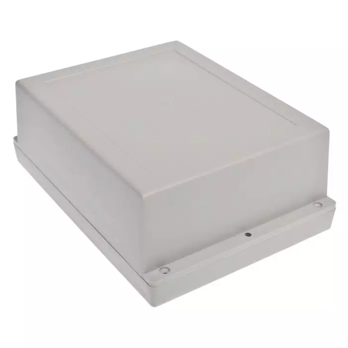 RS PRO Grey ABS Enclosure, IP65, IK07, Grey Lid, 198.05 x 144.7 x 72.25 mm Model No 1862252
