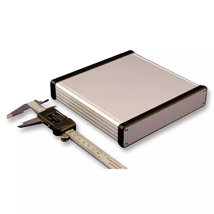 HAMMOND Metal Enclosures CASE, ALUMINIUM, 31X160X160MM, 1455R1601