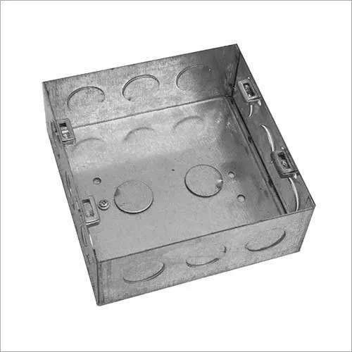 Goldmedal Eco Flush Mount Gang Box 8 M Vertical Galvanized 135x130x60 mm Chrome, 318806
