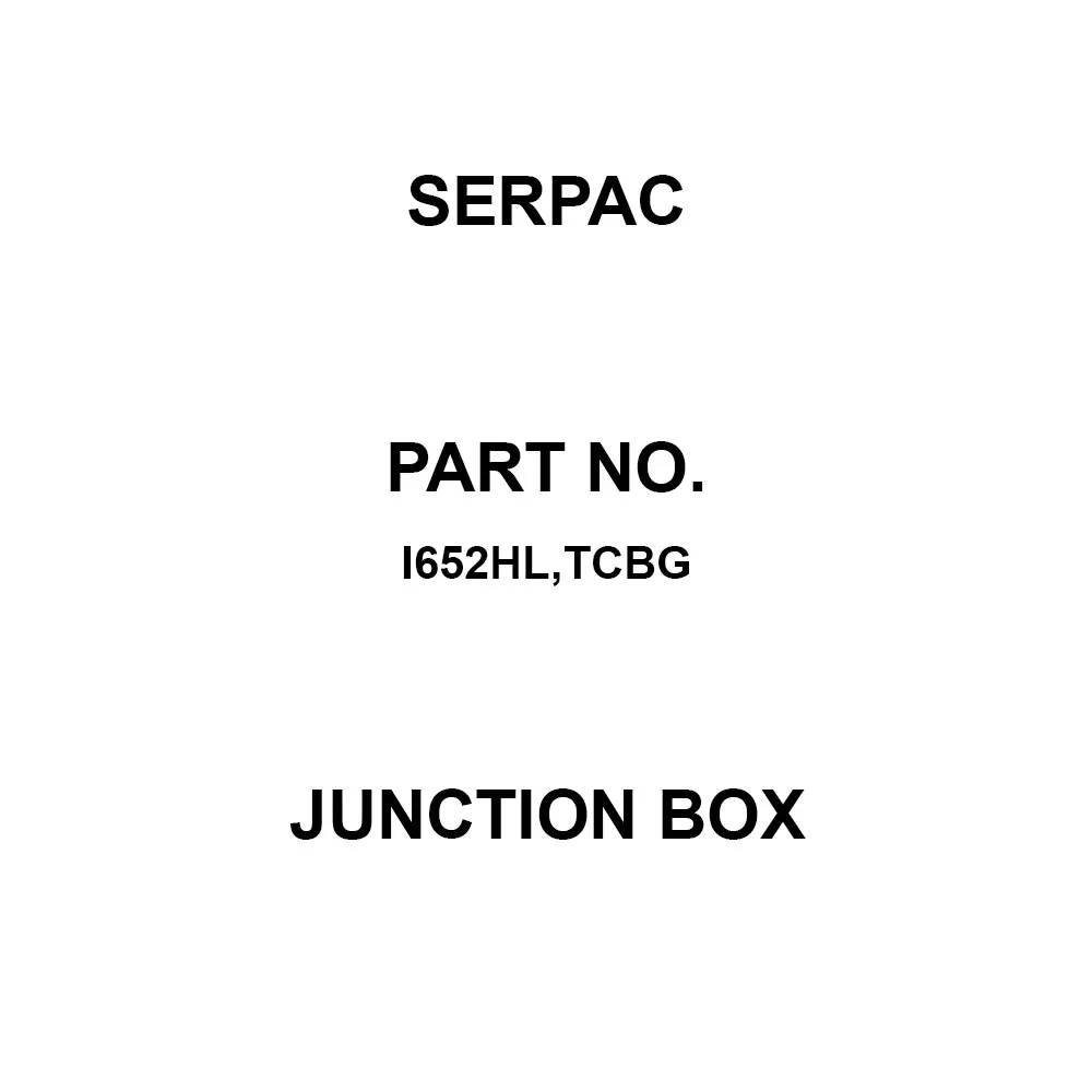 SERPAC Junction Box Polycarbonate (PC) Gray, I652HL,TCBG