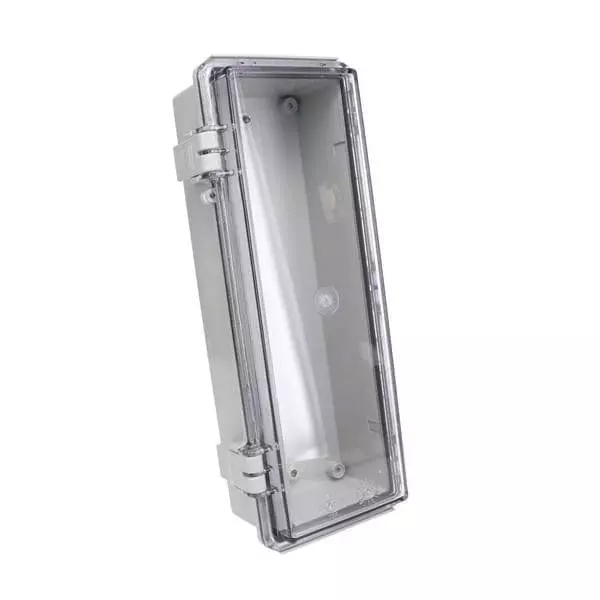 BUD INDUSTRIES Electrical Enclosure Polycarbonate (PC) Gray 270.00 mm (10.63 Inch) Length, NBF-32408
