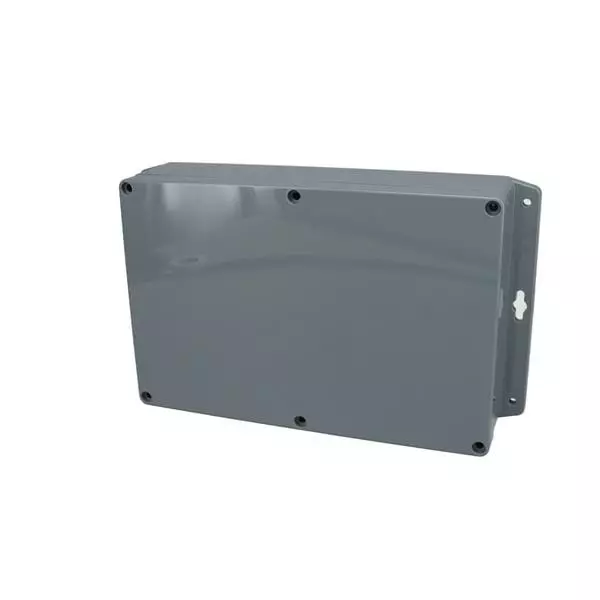 BUD INDUSTRIES Electrical Enclosure Plastic Gray 222.00 mm (8.74 Inch) Length, PN-1325-DGMB