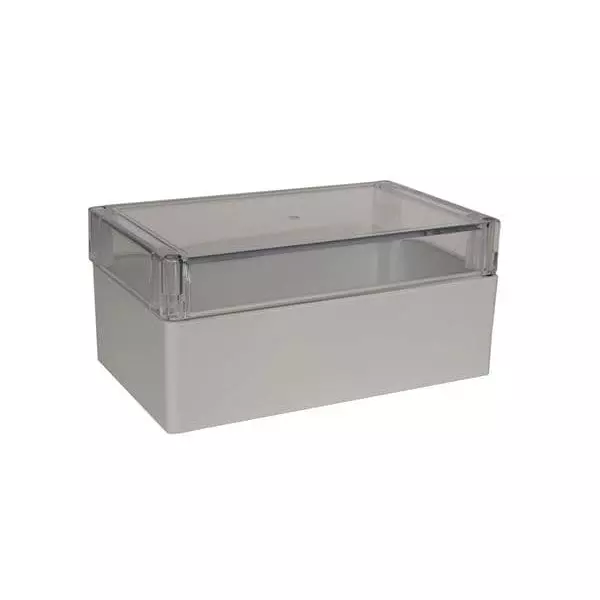 BUD INDUSTRIES Electrical Enclosure Polycarbonate (PC) Gray 199.39 mm (7.85 Inch) Length, PNR-2604-C