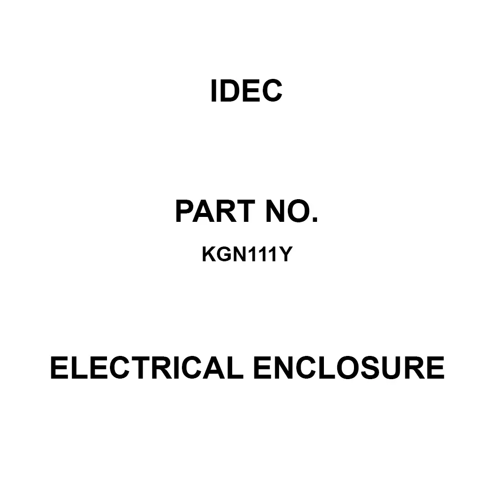 IDEC Electrical Enclosure Steel Material Gray, KGN111Y