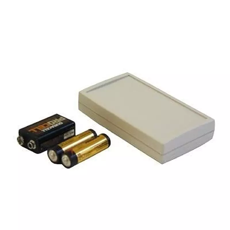 PACTEC Enclosure Acrylonitrile Butadiene Styrene (ABS) 111.76 mm (4.4 Inch) Length, 74802-510-039 RC-24-9VB/2AA Bone Kit