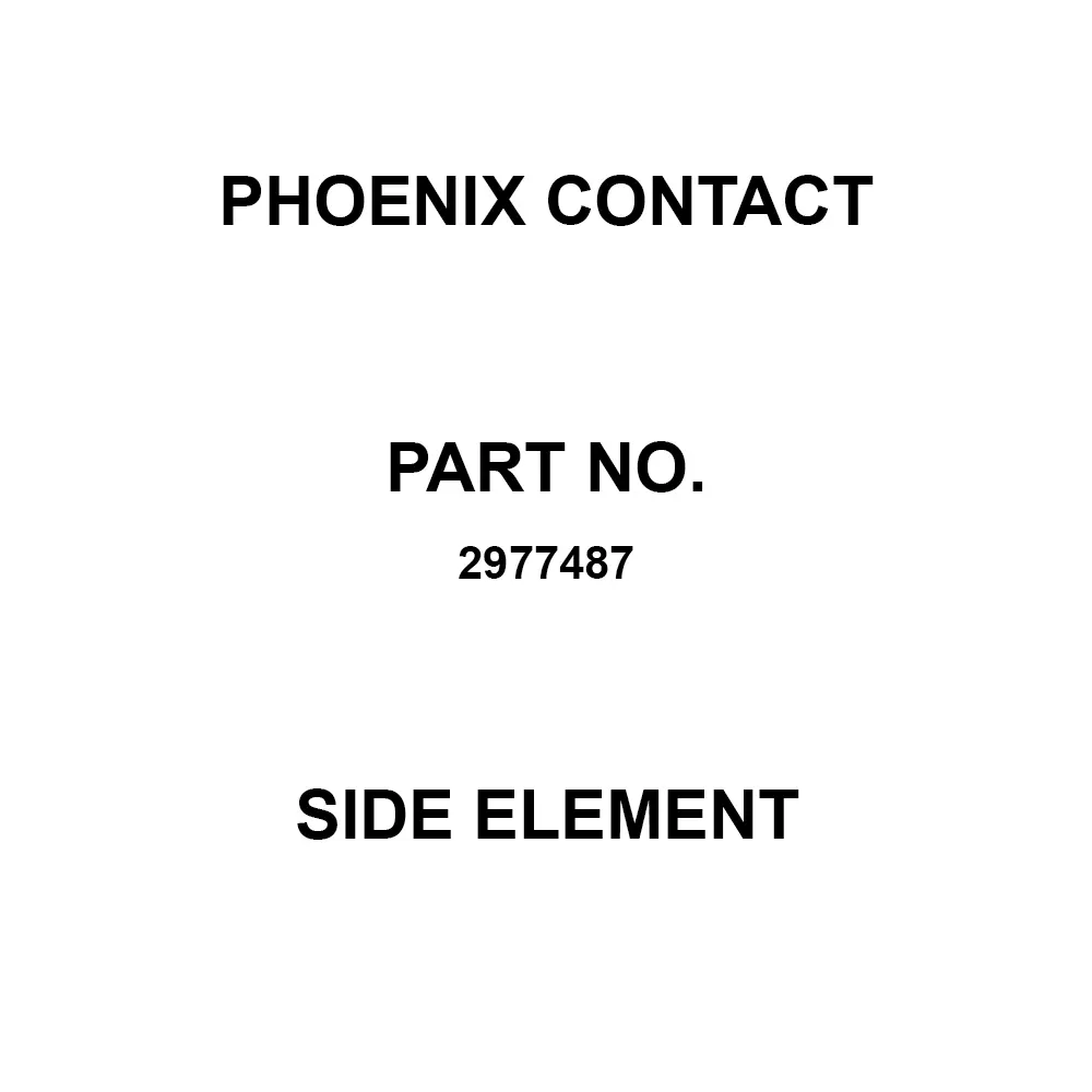 Phoenix Contact Side Element 72 mm Length, 2977487