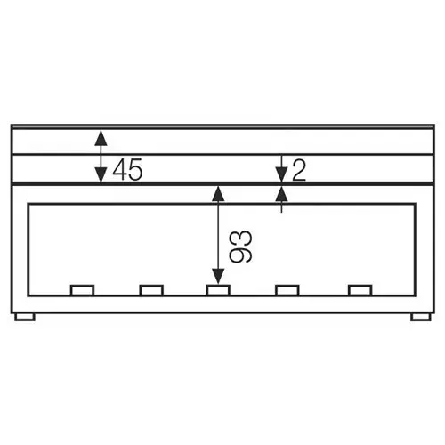 Hensel Enystar Empty Enclosure 1 Box IP66 Opaque Lid, FP0121