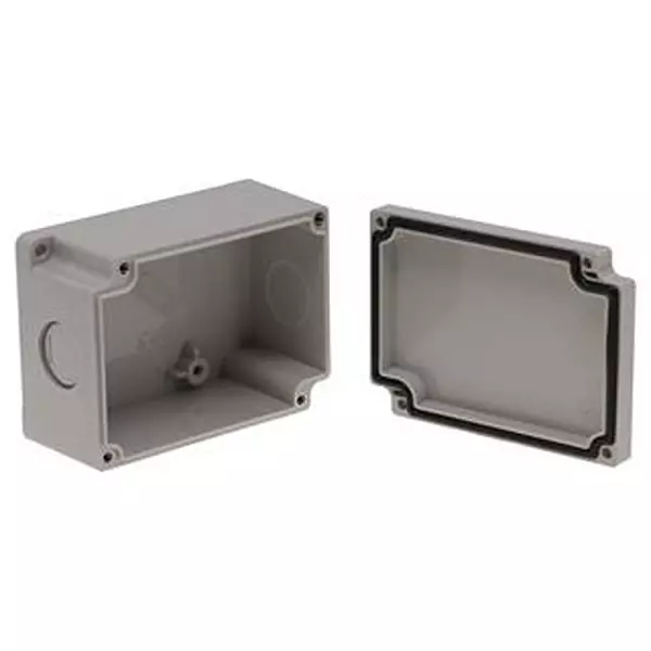 BUD INDUSTRIES Enclosure, Multipurpose, Abs, Gray, PNB-30416-KO