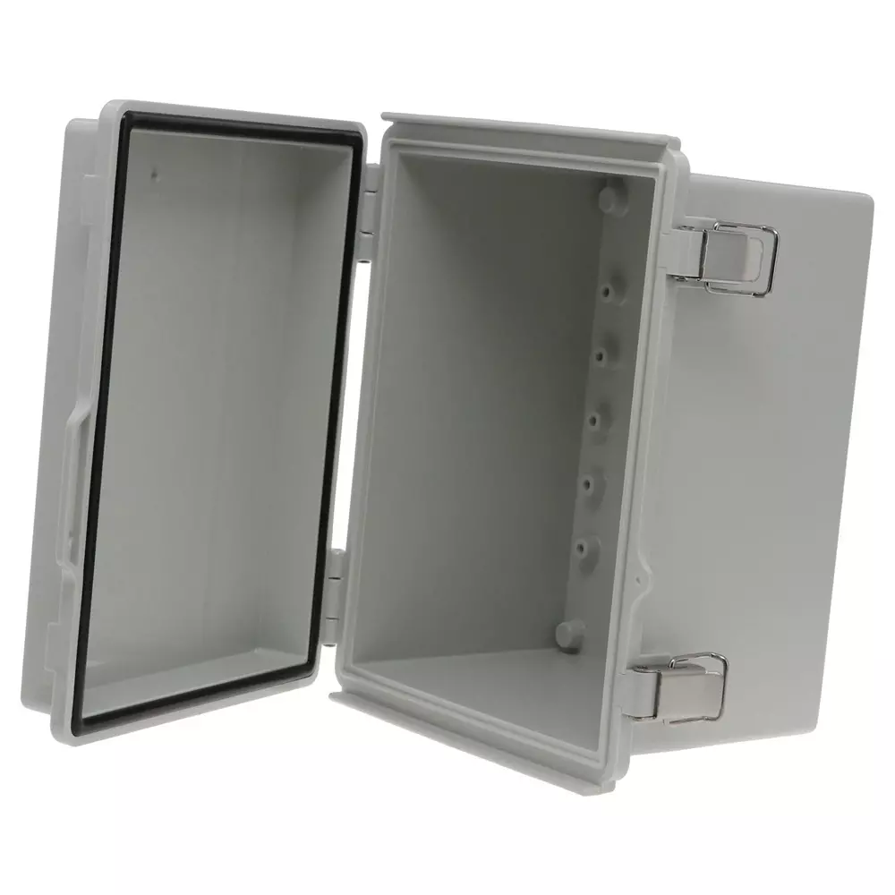 BUD INDUSTRIES Enclosure, Multipurpose, Pc/Gfr, Gray, PTQ-11040