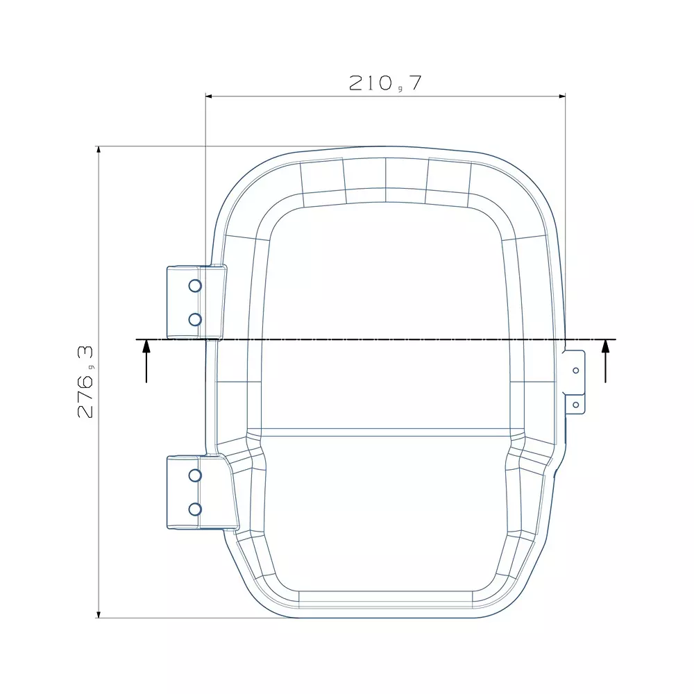Techno Meters Polycarbonate Meter Box Hinge Type Single Phase 2-Way Connection with Locking Provision, TMCB 065 (SP BOX)