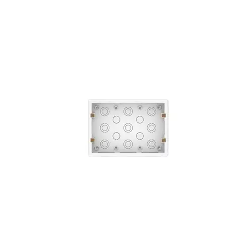 Goldmedal Curve Gang Box G-Surface Mounting 12 Module Silver for Commecial and Industrial Use, 101212