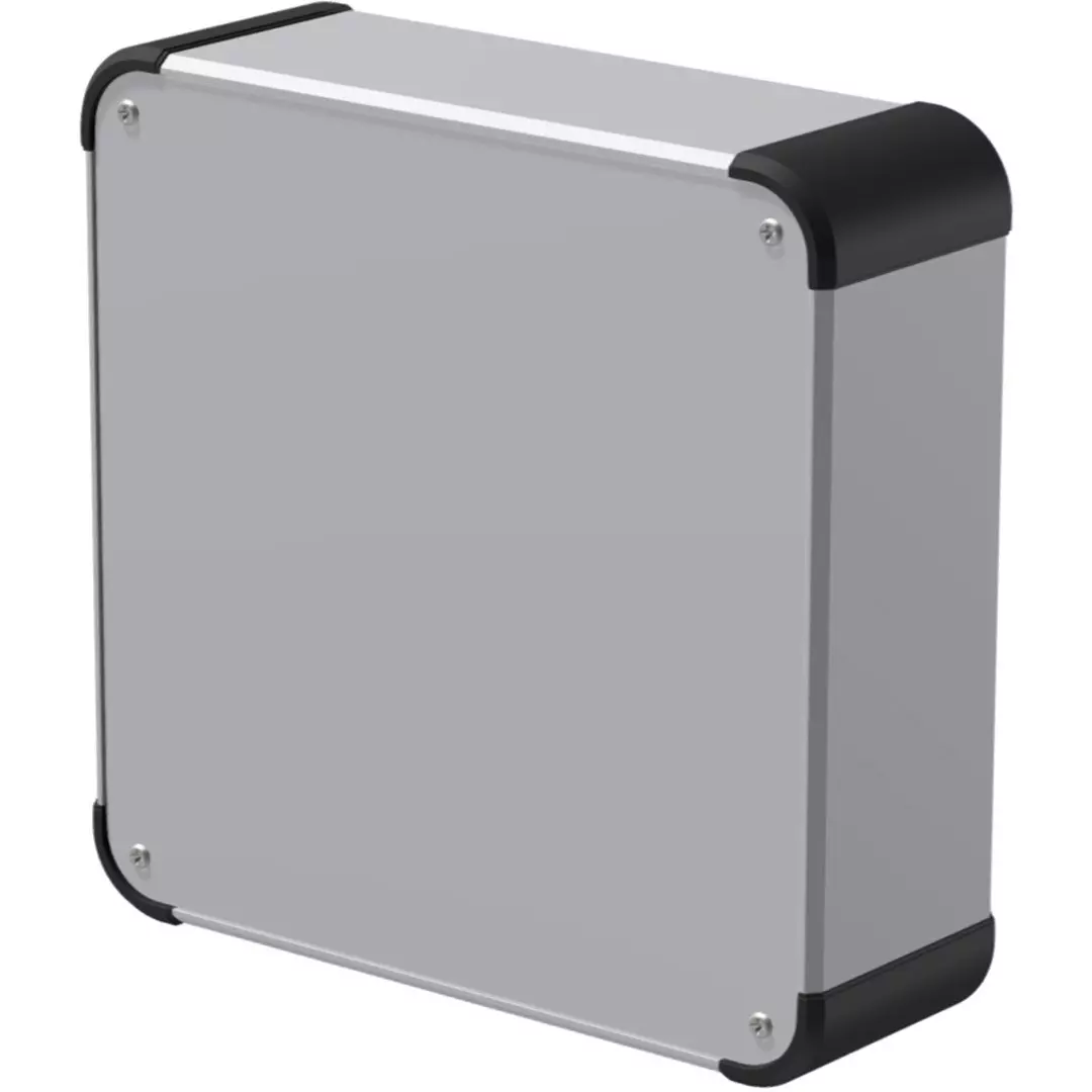 TAKACHI AUXE Series EMC Shield Box 200x88x200 mm Silver / Black, AUXE88-20-20AH-SB