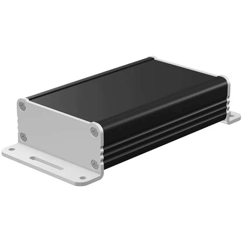 takachi-exf-series-aluminum-extrusion-case-with-flanged-feet-606x276x100-mm-black-silver-exf6-3-10bs