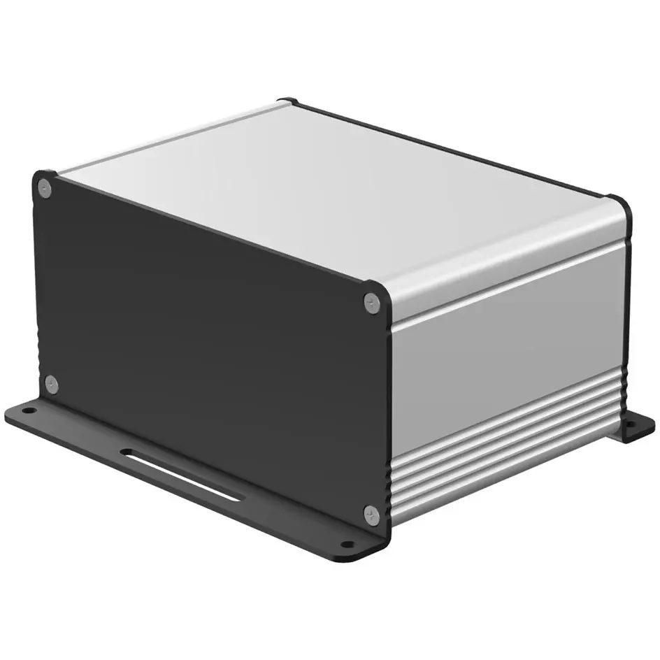 takachi-exf-series-aluminum-extrusion-case-with-flanged-feet-141x73x97-mm-silver-black-exf14-7-10sb