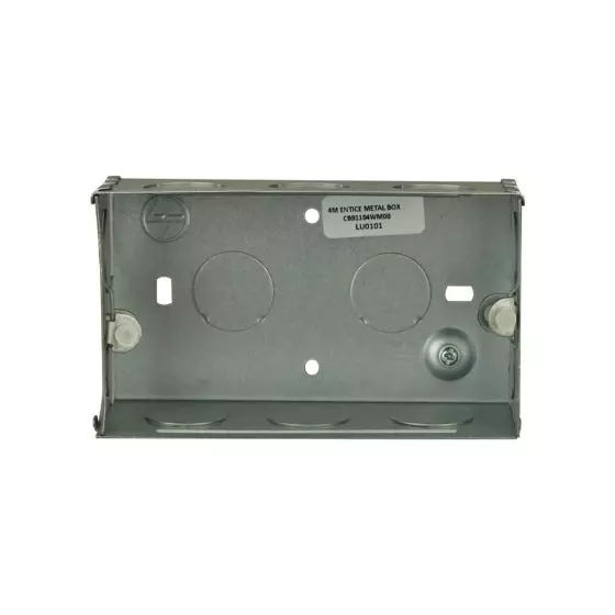 L&T [ Lauritz Knudsen ] Entice GI Metal Box 4 Module 136 x 76 x 53 mm CB91104WM00