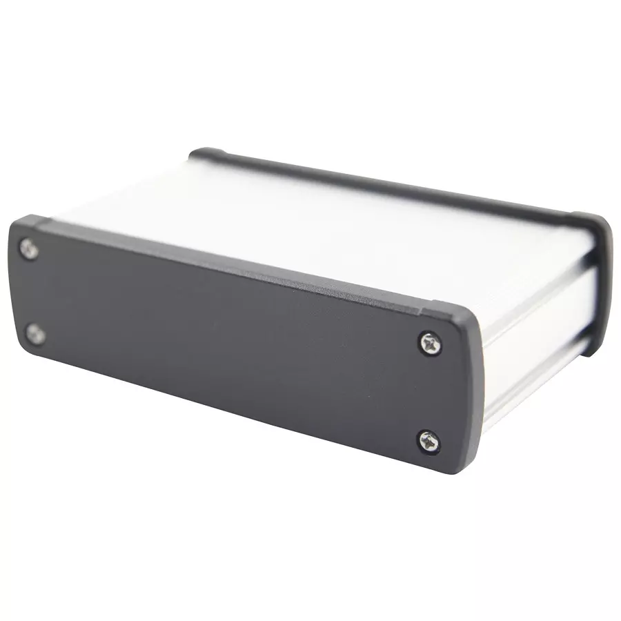 MULTICOMP PRO Metal Enclosures MULTIPURPOSE ENCLOSURE, ALUM, BLK/SILVER, MC002165